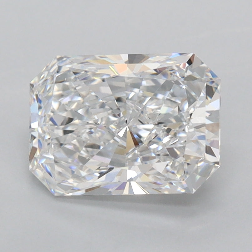 1.73 Carat Radiant Shaped, Ideal Cut, D Color, FL Clarity, IGI Certified Lab Grown Diamond