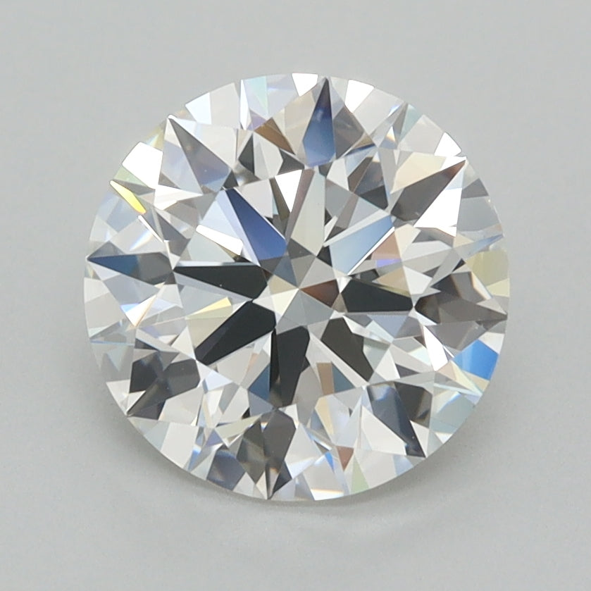 2.00 Carat Round Shaped, F Color, VVS1 Clarity, GCAL Certified Lab Grown Diamond