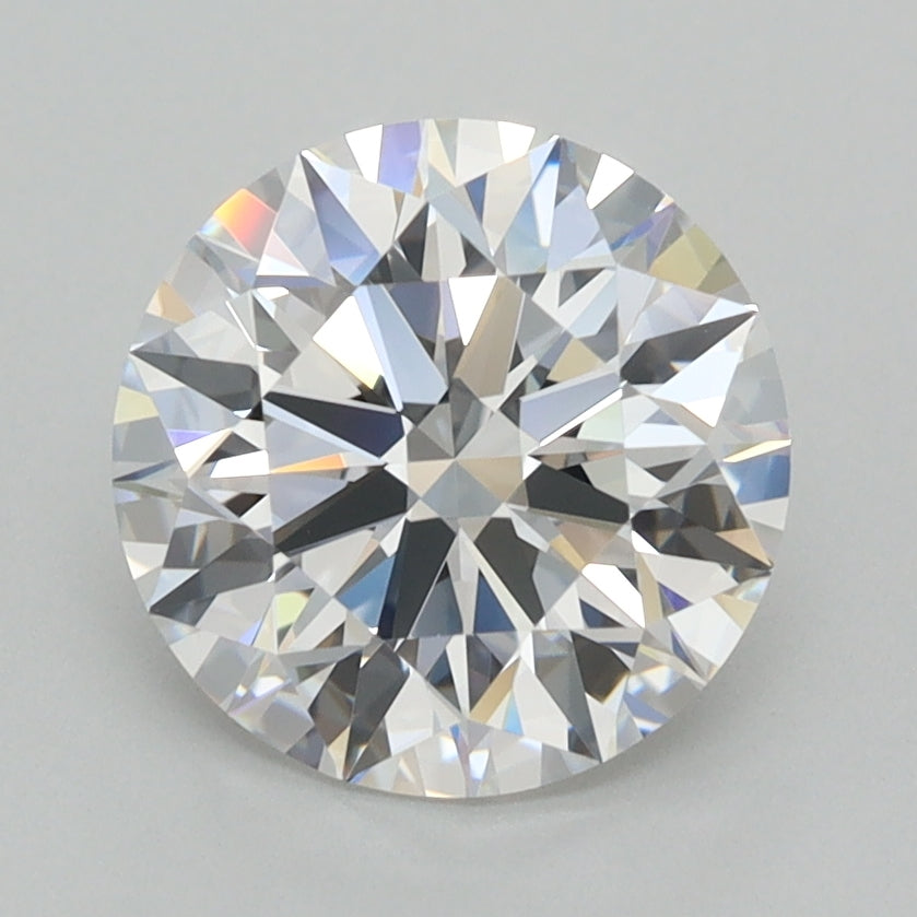 2.17 Carat Round Shaped, E Color, VVS1 Clarity, GCAL Certified Lab Grown Diamond