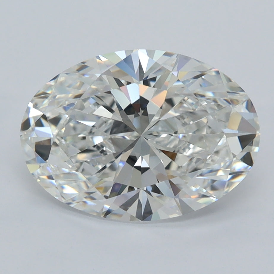 2.53 Carat Oval Shaped, Ideal Cut, D Color, VVS2 Clarity, GCAL Certified Lab Grown Diamond