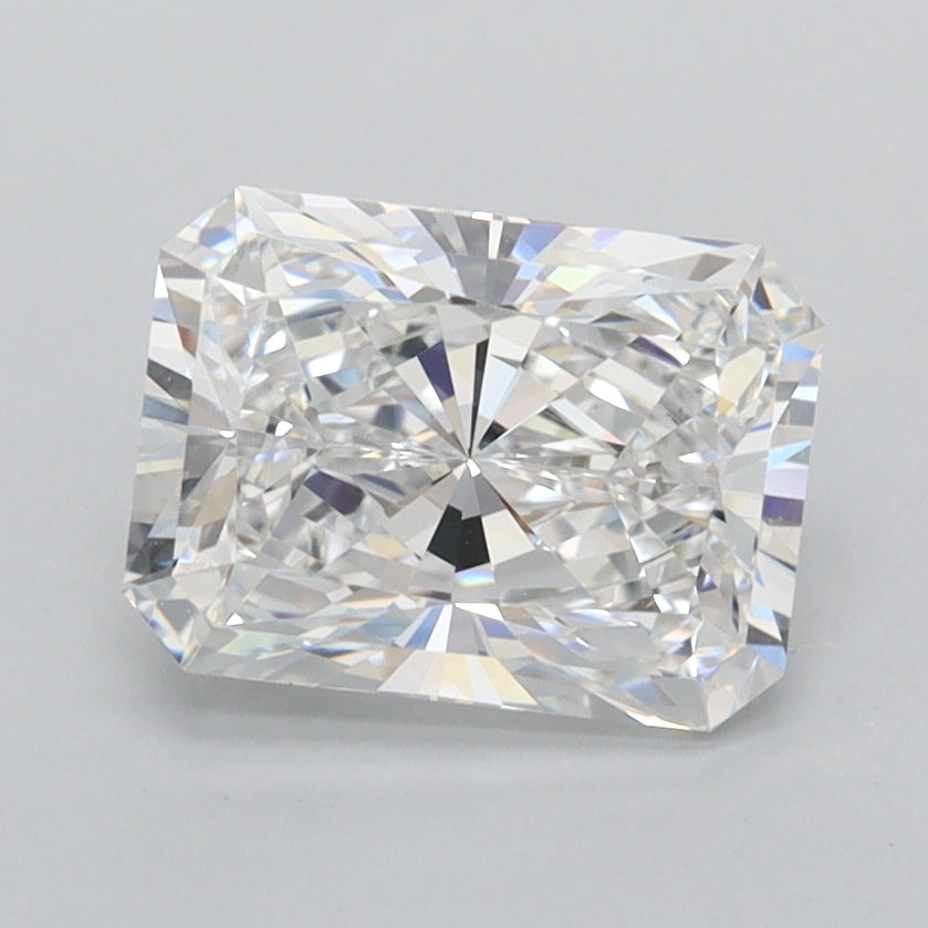 1.95 Carat Radiant Shaped, Ideal Cut, D Color, VVS1 Clarity, IGI Certified Lab Grown Diamond