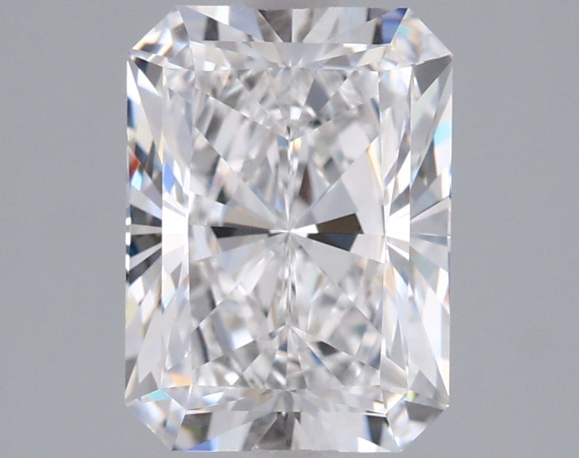 1.99 Carat Radiant Shaped, Ideal Cut, D Color, VVS1 Clarity, IGI Certified Lab Grown Diamond