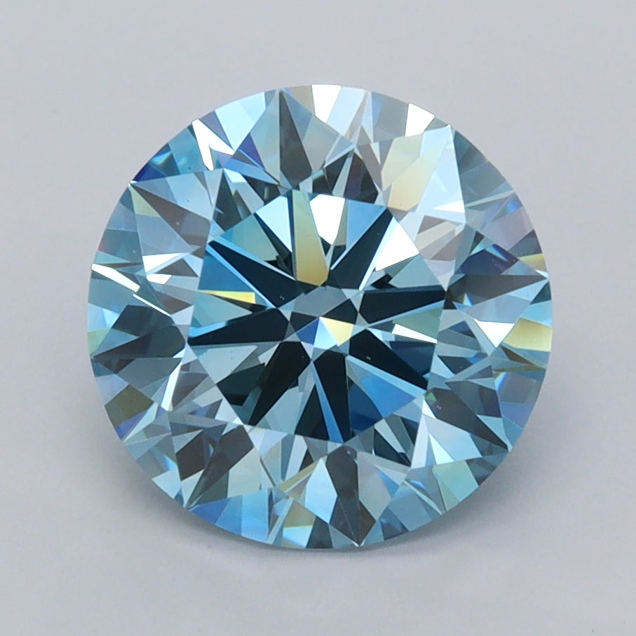 2.69 Carat Round Shaped, Ideal Cut, VS1 Clarity, IGI Certified Lab Grown Diamond