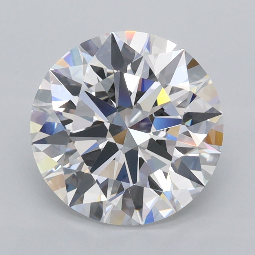 2.71 Carat Round Shaped, Ideal Cut, D Color, VVS1 Clarity, IGI Certified Lab Grown Diamond