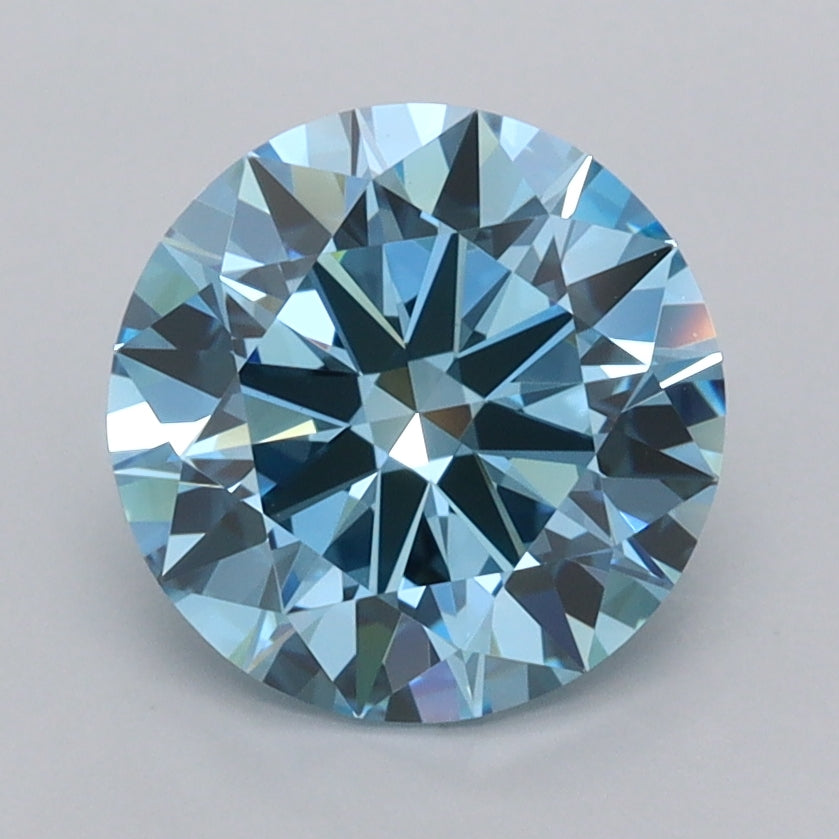 2.10 Carat Round Shaped, Ideal Cut, VVS1 Clarity, IGI Certified Lab Grown Diamond