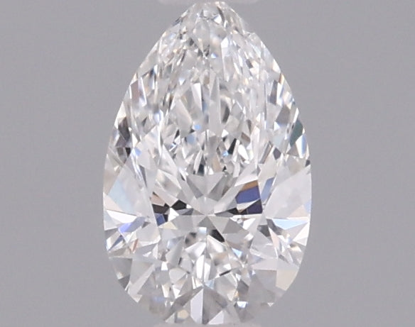 0.32 Carat Pear Shaped, Excellent Cut, D Color, VVS2 Clarity, IGI Certified Lab Grown Diamond