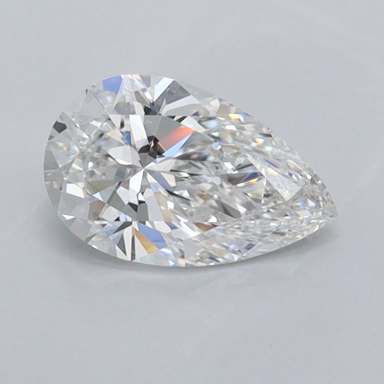 0.70 Carat Pear Shaped, Ideal Cut, D Color, VVS1 Clarity, IGI Certified Lab Grown Diamond