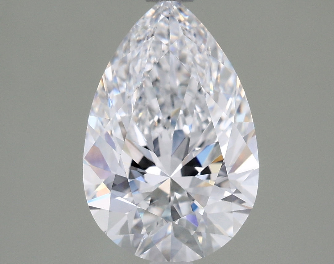 1.83 Carat Pear Shaped, Excellent Cut, D Color, VVS2 Clarity, IGI Certified Lab Grown Diamond