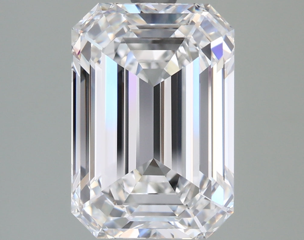 3.11 Carat Emerald Shaped, Ideal Cut, F Color, VVS2 Clarity, GIA Certified Lab Grown Diamond
