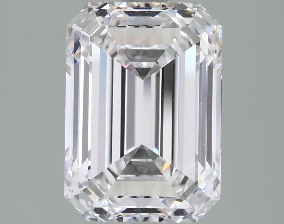 2.52 Carat Emerald Shaped, Excellent Cut, F Color, VVS1 Clarity, GIA Certified Lab Grown Diamond