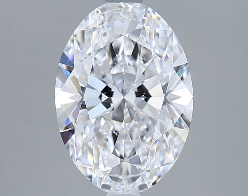 2.01 Carat Oval Shaped, Ideal Cut, D Color, VVS2 Clarity, GIA Certified Lab Grown Diamond