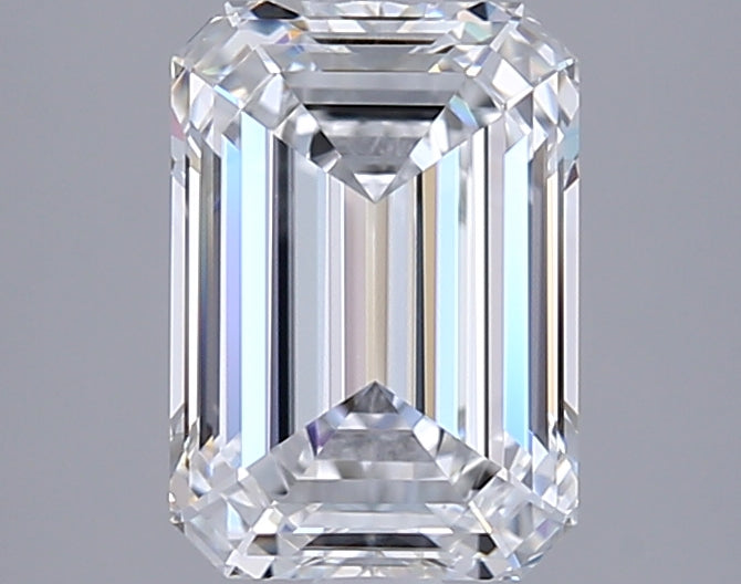 2.21 Carat Emerald Shaped, Ideal Cut, D Color, VS1 Clarity, GIA Certified Lab Grown Diamond