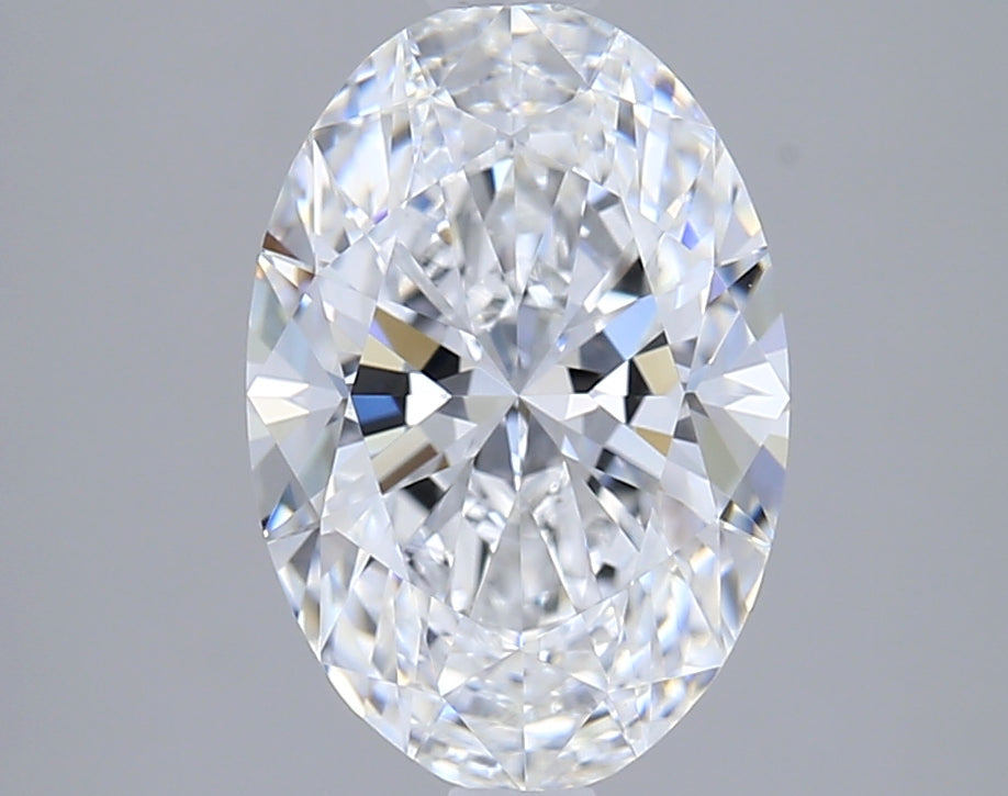 2.03 Carat Oval Shaped, Ideal Cut, D Color, VVS2 Clarity, GIA Certified Lab Grown Diamond