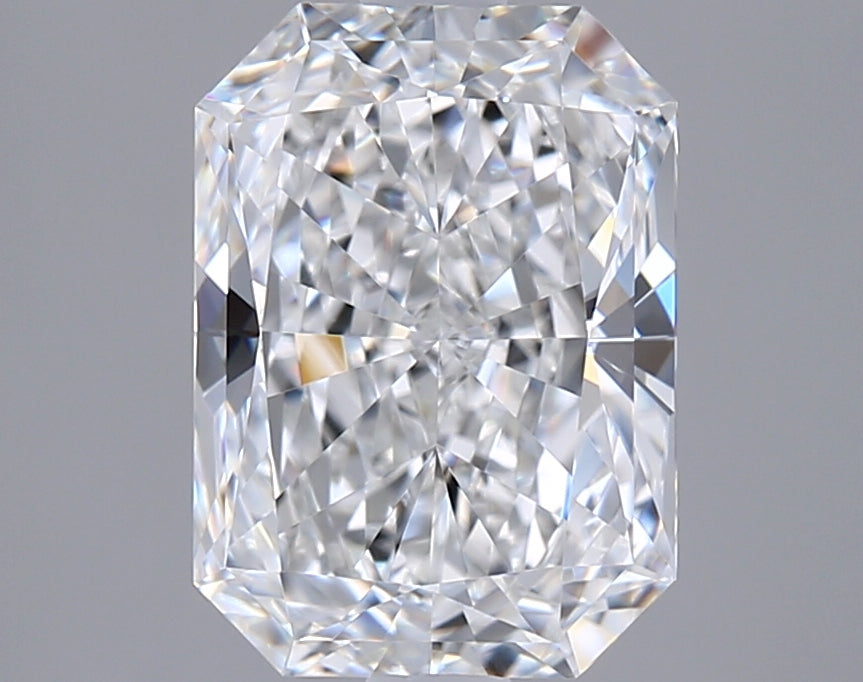 1.96 Carat Radiant Shaped, Excellent Cut, D Color, VVS1 Clarity, IGI Certified Lab Grown Diamond