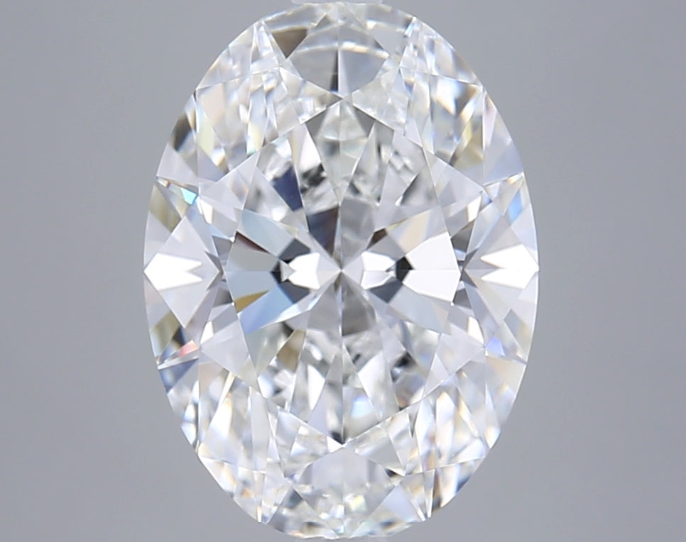 4.02 Carat Oval Shaped, Ideal Cut, F Color, VVS2 Clarity, GIA Certified Lab Grown Diamond