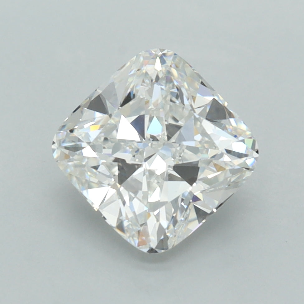 2.50 Carat Cushion Shaped, Ideal Cut, E Color, VVS2 Clarity, IGI Certified Lab Grown Diamond