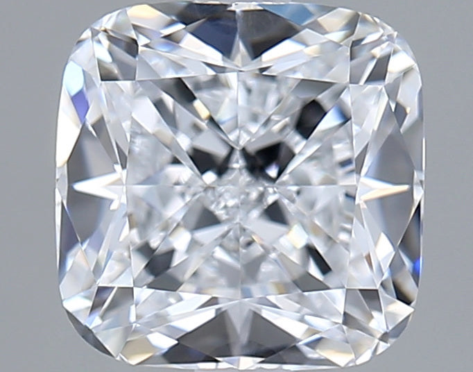 2.02 Carat Cushion Shaped, Ideal Cut, D Color, VVS2 Clarity, GIA Certified Lab Grown Diamond