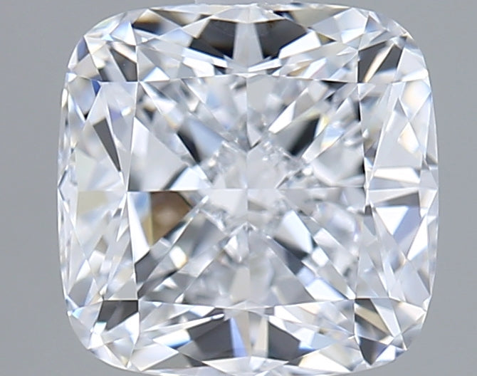 2.02 Carat Cushion Shaped, Ideal Cut, D Color, VVS2 Clarity, GIA Certified Lab Grown Diamond