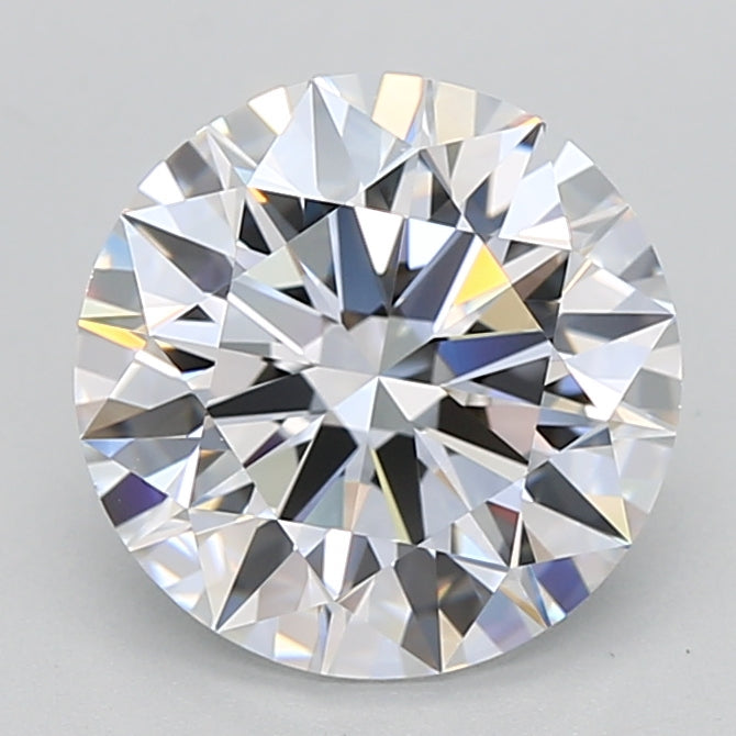 3.08 Carat Round Shaped, Excellent Cut, E Color, VVS1 Clarity, GIA Certified Lab Grown Diamond