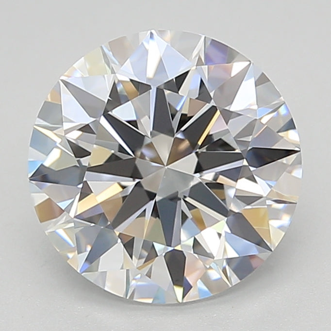 2.70 Carat Round Shaped, Excellent Cut, D Color, VVS1 Clarity, GIA Certified Lab Grown Diamond
