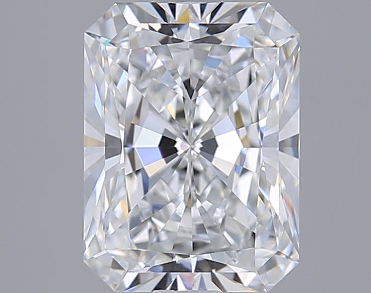 2.19 Carat Radiant Shaped, Ideal Cut, D Color, VVS2 Clarity, GIA Certified Lab Grown Diamond