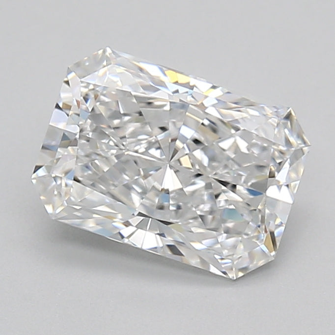 2.14 Carat Radiant Shaped, Ideal Cut, D Color, VVS1 Clarity, GIA Certified Lab Grown Diamond