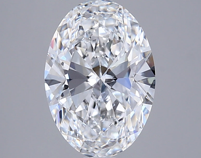 2.01 Carat Oval Shaped, Ideal Cut, D Color, VVS2 Clarity, GIA Certified Lab Grown Diamond