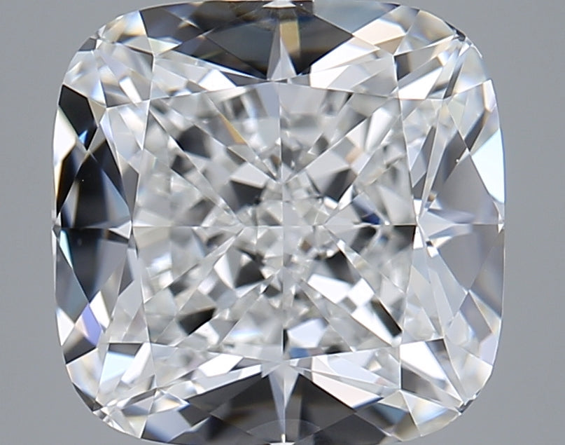 3.05 Carat Cushion Shaped, Ideal Cut, E Color, VVS2 Clarity, GIA Certified Lab Grown Diamond