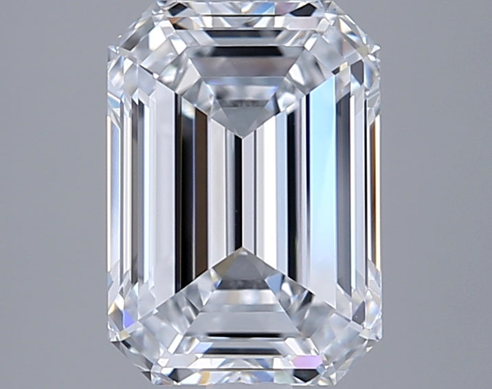 2.65 Carat Emerald Shaped, Ideal Cut, E Color, VVS1 Clarity, GIA Certified Lab Grown Diamond