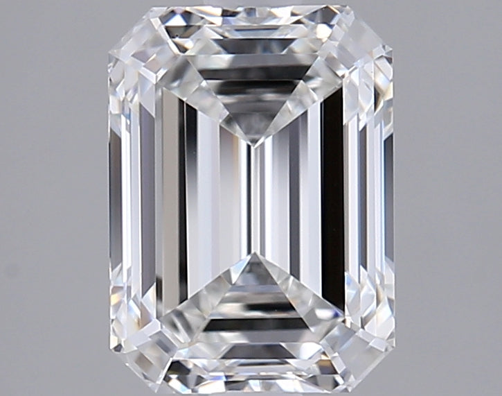 2.00 Carat Emerald Shaped, Ideal Cut, F Color, VVS2 Clarity, GIA Certified Lab Grown Diamond