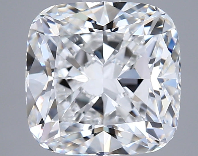 3.15 Carat Cushion Shaped, Ideal Cut, E Color, VVS2 Clarity, GIA Certified Lab Grown Diamond
