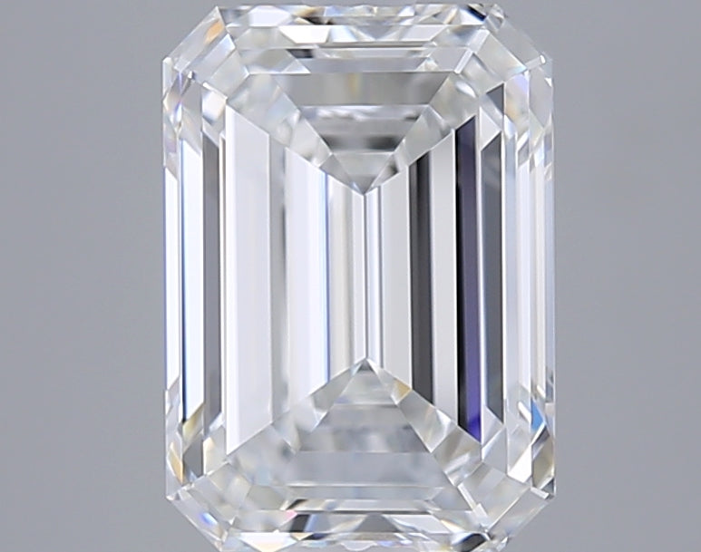 3.36 Carat Emerald Shaped, Ideal Cut, E Color, VVS2 Clarity, GIA Certified Lab Grown Diamond