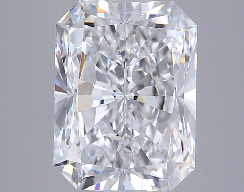 2.36 Carat Radiant Shaped, Excellent Cut, D Color, VVS2 Clarity, GIA Certified Lab Grown Diamond