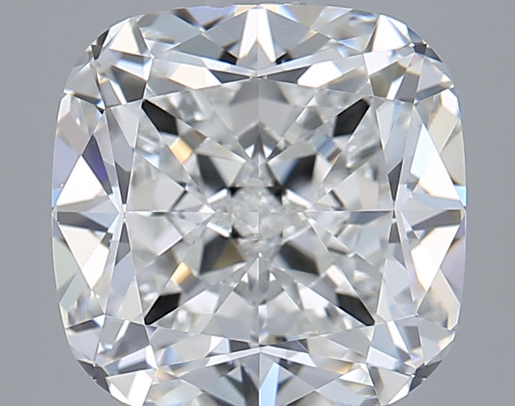 2.59 Carat Cushion Shaped, Ideal Cut, F Color, VVS2 Clarity, GIA Certified Lab Grown Diamond