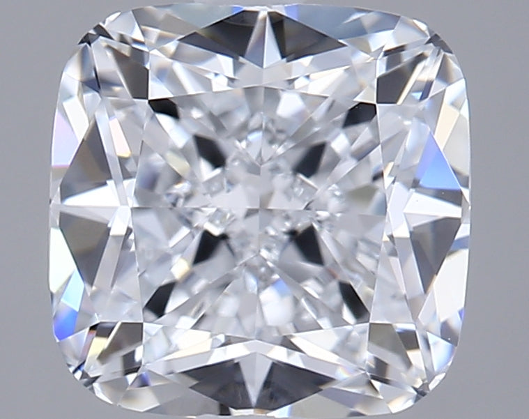 2.21 Carat Cushion Shaped, Ideal Cut, E Color, VVS2 Clarity, GIA Certified Lab Grown Diamond