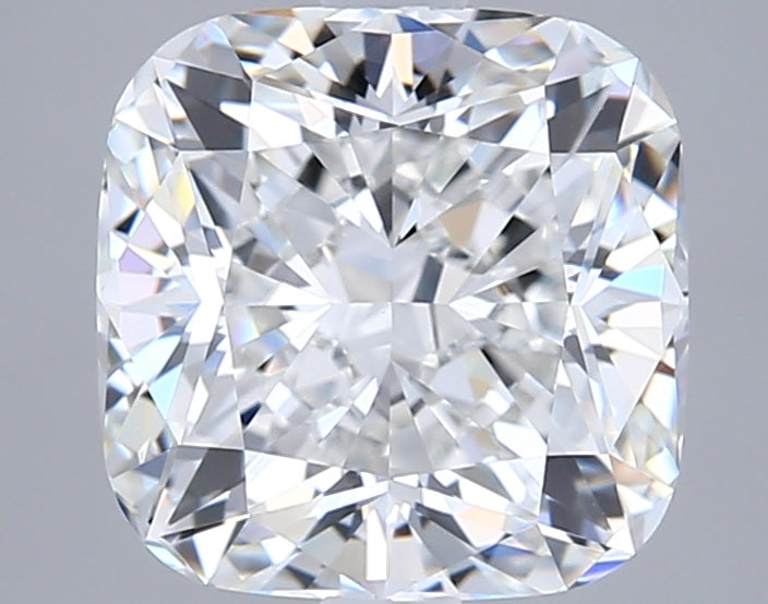3.06 Carat Cushion Shaped, Ideal Cut, F Color, VVS2 Clarity, GIA Certified Lab Grown Diamond