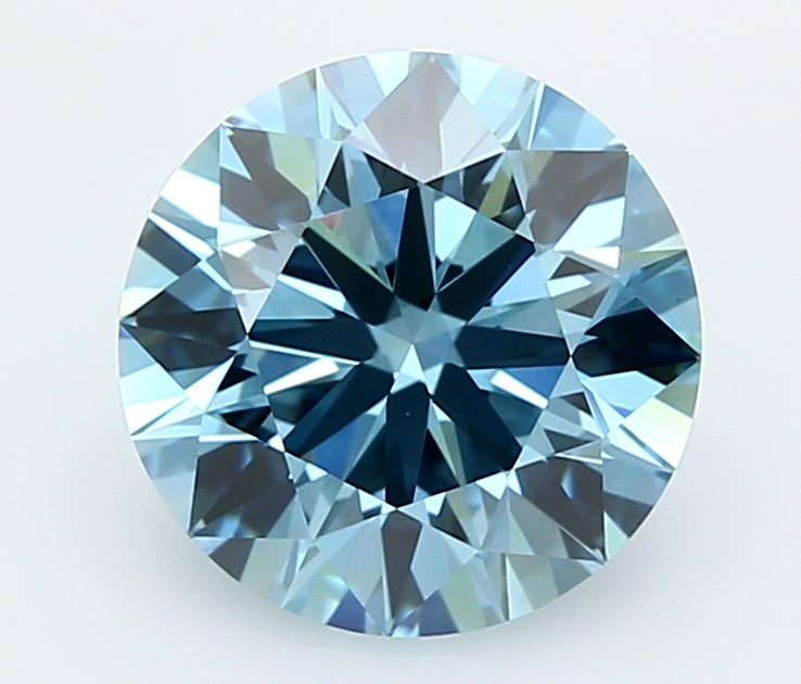 3.01 Carat Round Shaped, Ideal Cut, VVS2 Clarity, IGI Certified Lab Grown Diamond