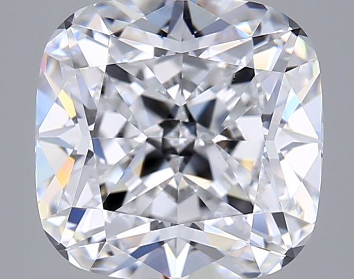 2.65 Carat Cushion Shaped, Ideal Cut, D Color, VVS2 Clarity, GIA Certified Lab Grown Diamond