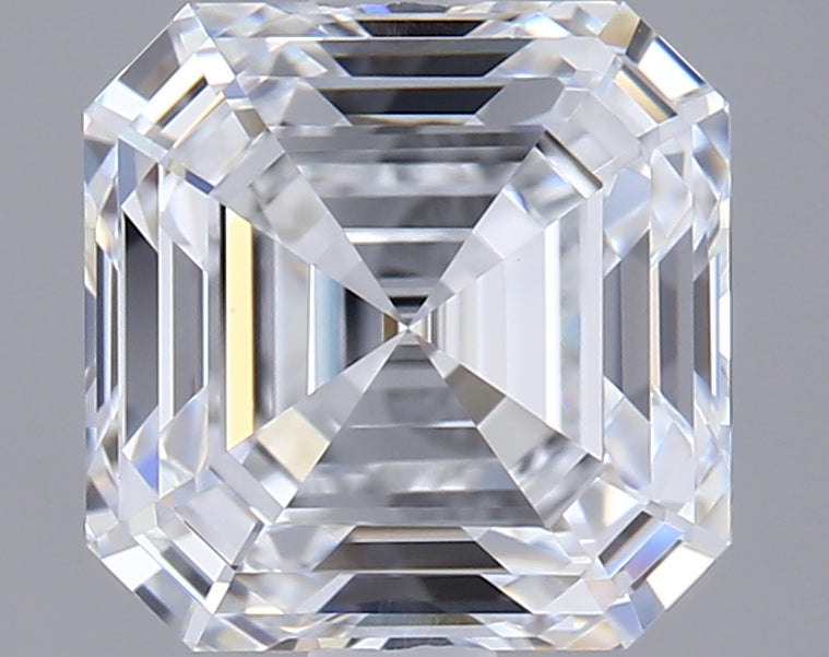 2.32 Carat Asscher Shaped, Ideal Cut, D Color, VVS2 Clarity, GIA Certified Lab Grown Diamond