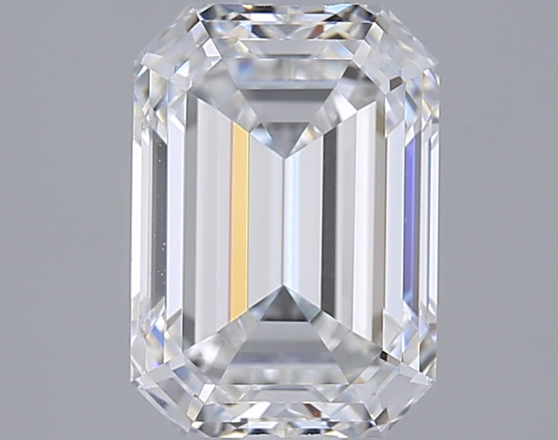 2.12 Carat Emerald Shaped, Ideal Cut, E Color, VVS1 Clarity, GIA Certified Lab Grown Diamond