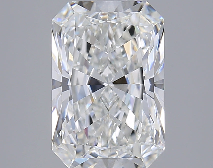 2.75 Carat Radiant Shaped, Ideal Cut, F Color, VVS1 Clarity, GIA Certified Lab Grown Diamond
