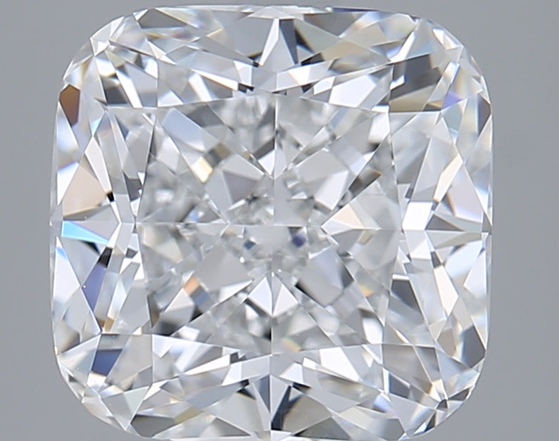 2.93 Carat Cushion Shaped, Ideal Cut, D Color, VVS2 Clarity, GIA Certified Lab Grown Diamond