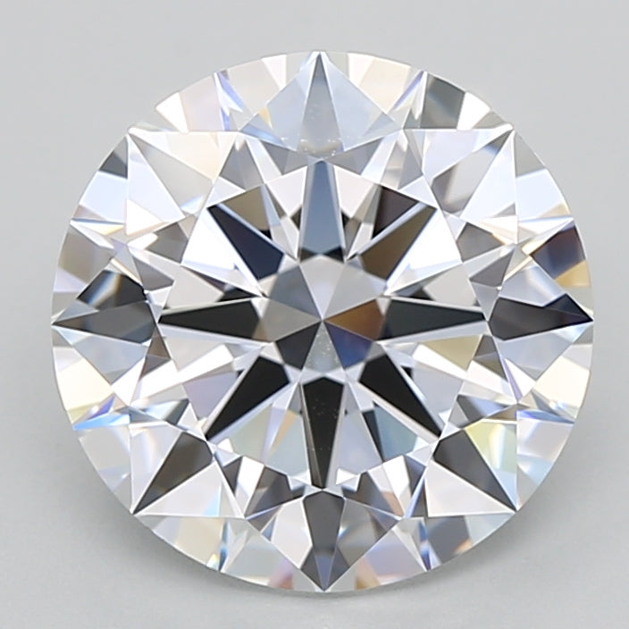 4.00 Carat Round Shaped, Excellent Cut, E Color, VVS1 Clarity, GIA Certified Lab Grown Diamond