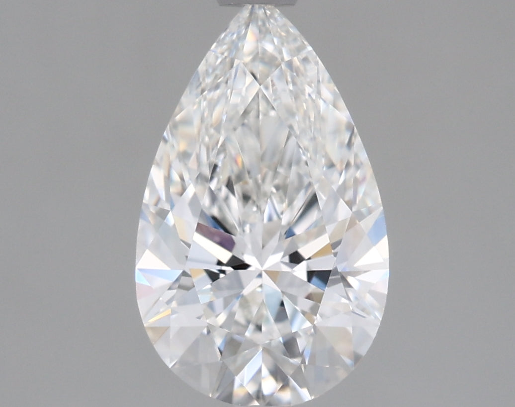 1.33 Carat Pear Shaped, Ideal Cut, F Color, VVS2 Clarity, IGI Certified Lab Grown Diamond