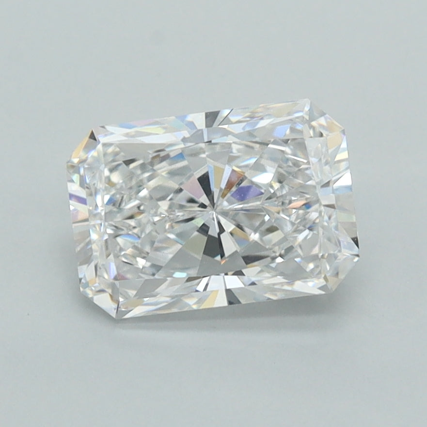 1.48 Carat Radiant Shaped, Ideal Cut, D Color, VVS1 Clarity, IGI Certified Lab Grown Diamond