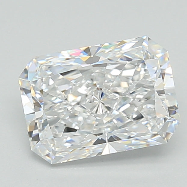 2.67 Carat Radiant Shaped, Excellent Cut, D Color, VVS1 Clarity, GIA Certified Lab Grown Diamond