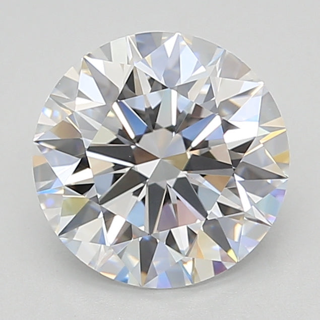 2.02 Carat Round Shaped, Excellent Cut, D Color, VVS1 Clarity, GIA Certified Lab Grown Diamond