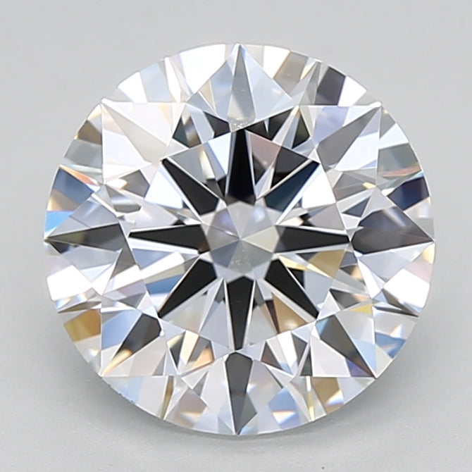 3.13 Carat Round Shaped, Excellent Cut, D Color, VVS2 Clarity, GIA Certified Lab Grown Diamond