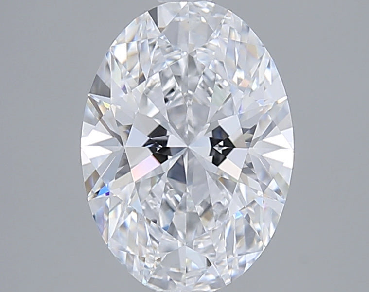 2.11 Carat Oval Shaped, Ideal Cut, D Color, VVS2 Clarity, GIA Certified Lab Grown Diamond