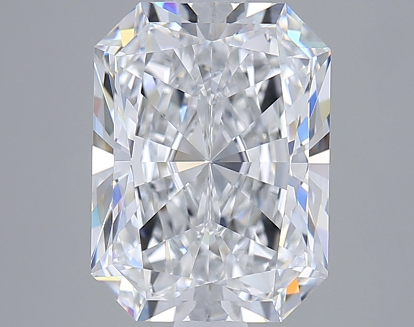 2.30 Carat Radiant Shaped, Ideal Cut, D Color, VVS2 Clarity, GIA Certified Lab Grown Diamond